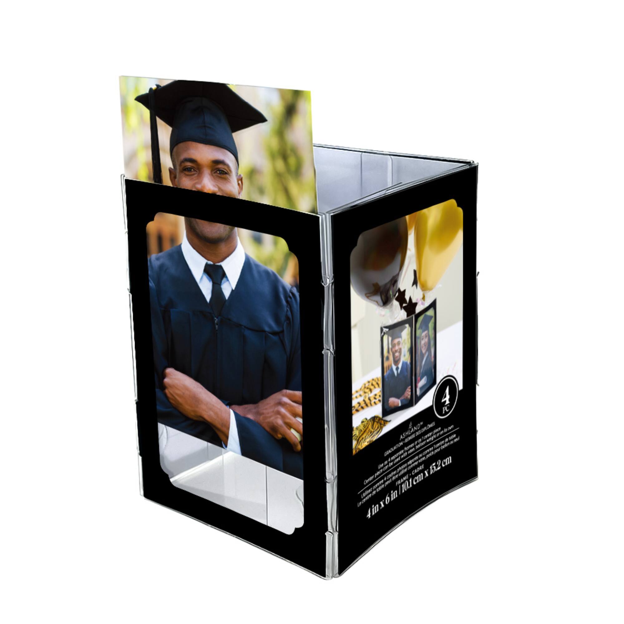 4pc. 4" x 6" Black Centerpiece Frame, Graduation by Ashland®
